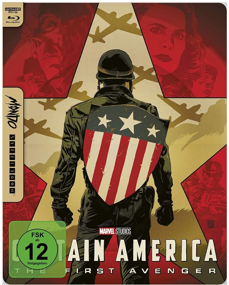 Captain America - The First Avenger (2011) (Mondo, Limited Edition, Steelbook, 4K Ultra HD + Blu-ray)