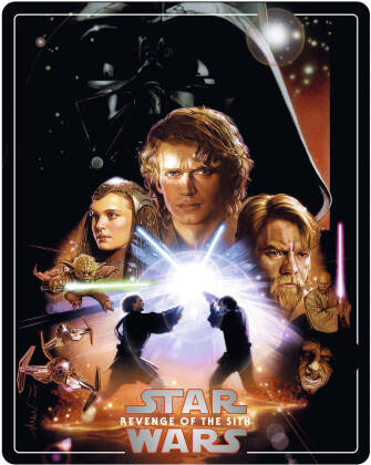 Star Wars - Episode 3 - La revanche des Sith / Revenge of the Sith (2005) (Edizione Limitata, Steelbook, 4K Ultra HD + 2 Blu-ray)