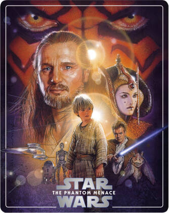 Star Wars - Episode 1 - La menace fantôme / The Phantom Menace (1999) (Limited Edition, Steelbook, 4K Ultra HD + 2 Blu-rays)