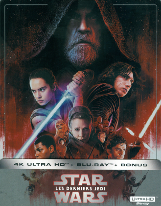 Star Wars - Episode 8 - Les derniers Jedi / The Last Jedi (2017) (Limited Edition, Steelbook, 4K Ultra HD + 2 Blu-rays)