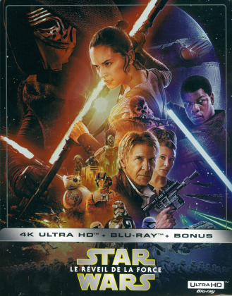 Star Wars - Episode 7 - Le réveil de la Force / The Force Awakens (2015) (Édition Limitée, Steelbook, 4K Ultra HD + 2 Blu-ray)