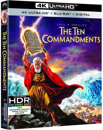 The Ten Commandments (1956) (4K Ultra HD + 2 Blu-rays)