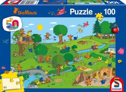 Die Maus: Im Spielpark - 100 Teile Puzzle
