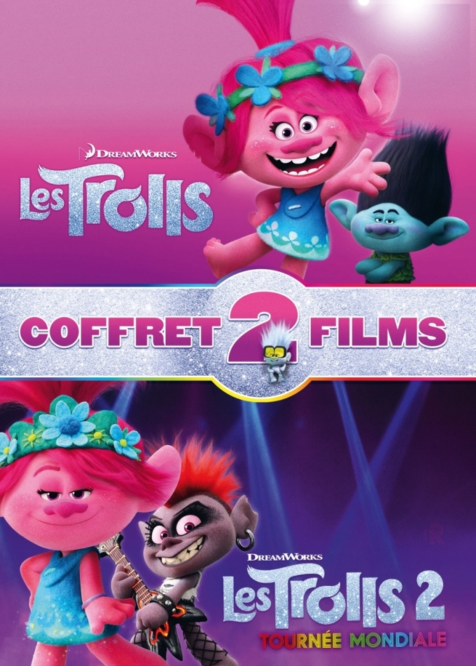 Les Trolls (2016) / Les Trolls 2 - Tournée mondiale (2020) - Coffret 2 Films (2 DVDs)