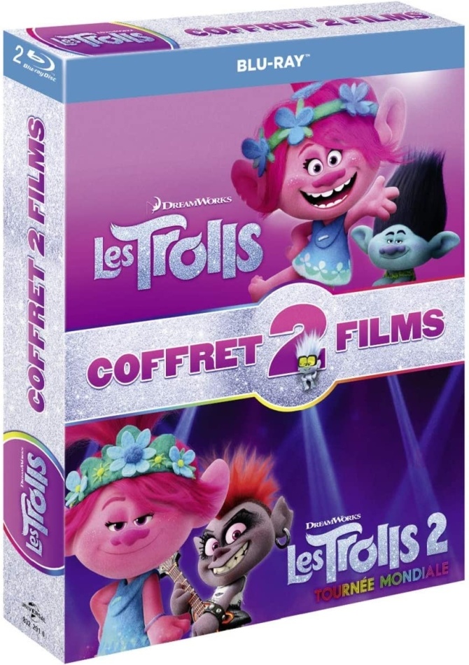 Les Trolls (2016) / Les Trolls 2 - Tournée mondiale (2020) (2 Blu-rays)