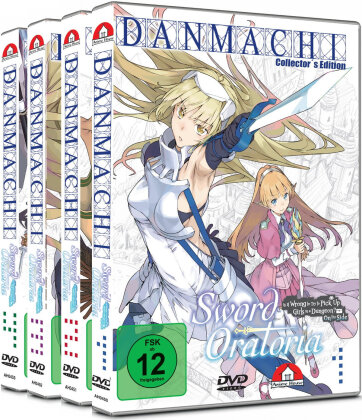 DanMachi - Sword Oratoria - Vol. 1-4 (Bundle, 4 DVD)