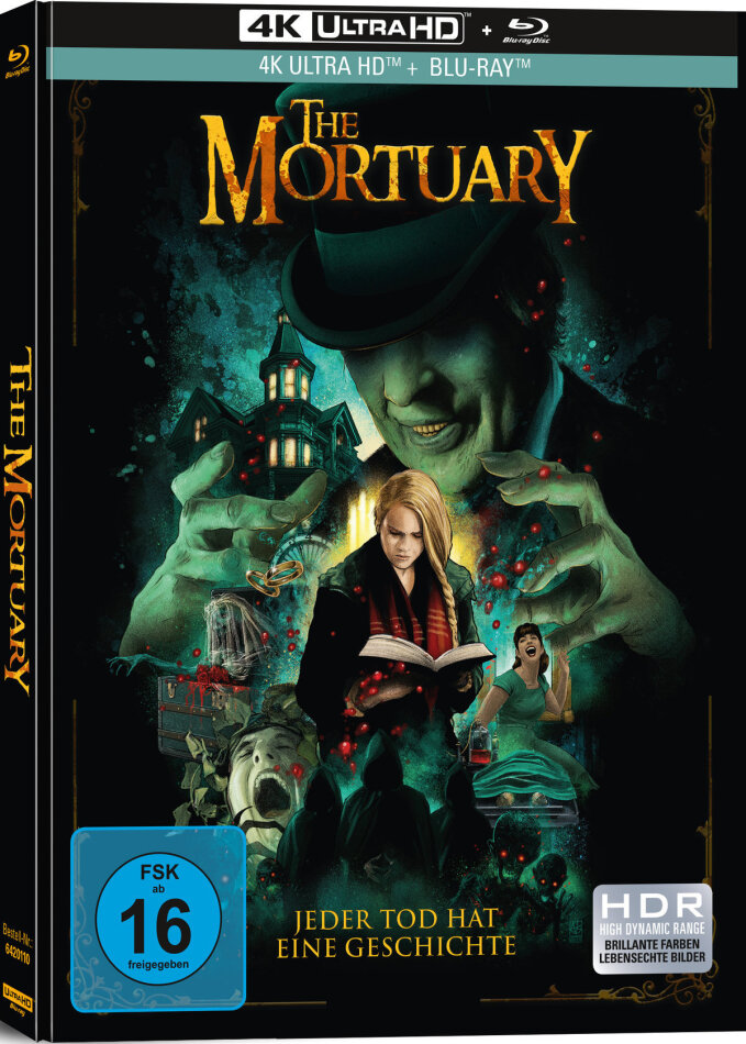 The Mortuary - Jeder Tod hat eine Geschichte (2019) (Limited Collector's Edition, Mediabook, 4K Ultra HD + Blu-ray)