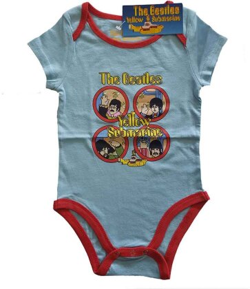 The Beatles Kids Baby Grow - Yellow Submarine Portholes