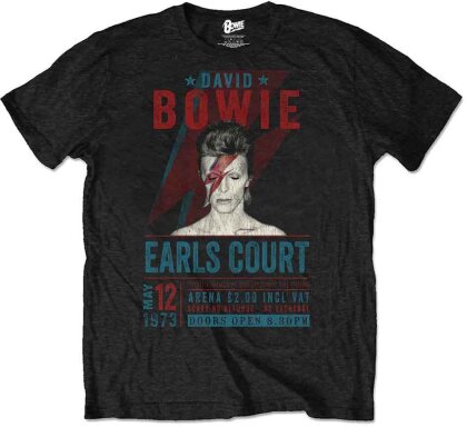Bowie, David - Earls Court 73 (Black) T-Shirt