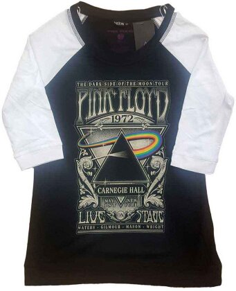 Pink Floyd Ladies Raglan T-Shirt - Carnegie Hall Poster