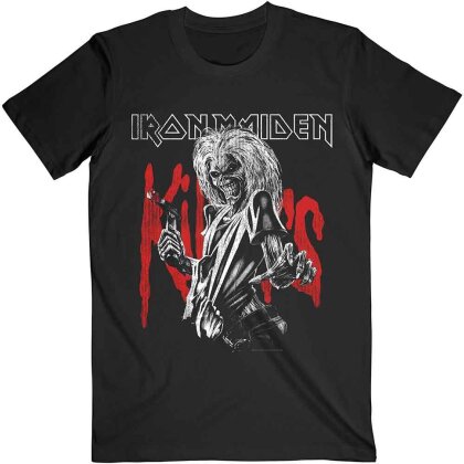 Iron Maiden Unisex T-Shirt - Killers Eddie Large Graphic Distress