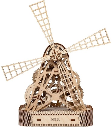 Windmühle - 3D Holz Modellbausatz - 222 Teile