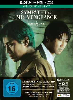Sympathy for Mr. Vengeance (2002) (Limited Collector's Edition, Mediabook, 4K Ultra HD + Blu-ray)
