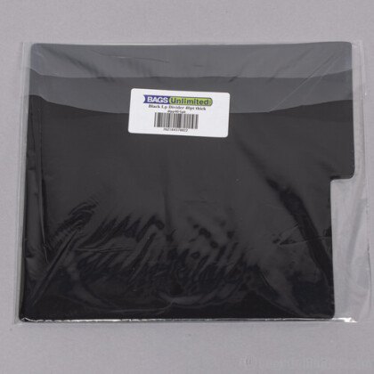 Bags Unlimited DLPP40K5PK - 12 Inch LP Divider Cards - 40 Guage - 5 Pack (Black)