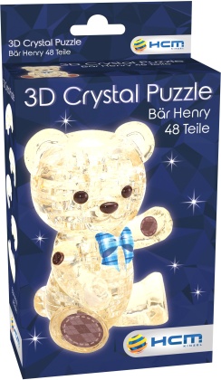 Bär Henry Hellbraun - 3D Crystal Puzzle 48 Teile