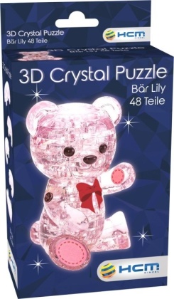 Crystal Puzzle - Bär Lily Rosa