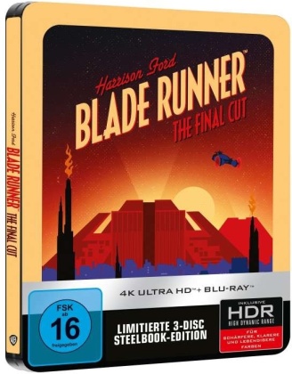 Blade Runner (1982) (Final Cut, Limited Edition, Steelbook, 4K Ultra HD + 2 Blu-rays)
