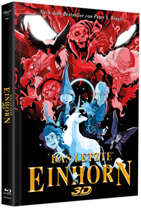 Das letzte Einhorn (1982) (Cover C, Limited Edition, Mediabook, Blu-ray 3D + DVD)