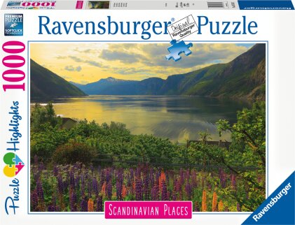 Ravensburger Puzzle Scandinavian Places 16743 - Fjord in Norwegen - 1000 Teile Puzzle für Erwachsene und Kinder ab 14 Jahren
