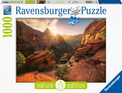 Ravensburger Puzzle Nature Edition 16754 - Zion Canyon USA - 1000 Teile Puzzle für Erwachsene und Kinder ab 14 Jahren