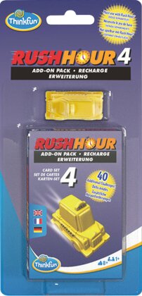 ThinkFun - 76453 - Rush Hour 4 Erweiterungsset. Eine Ergänzung zum original Rush Hour mit 40 neuen Herausforderungen für Kinder und Erwachsene ab 8 Jahren