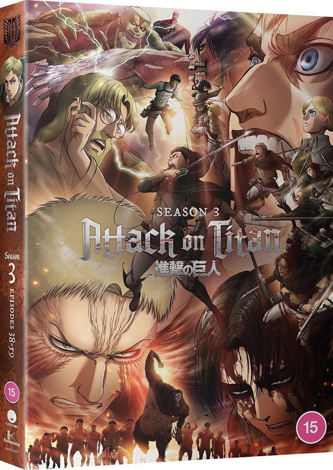 Attack On Titan - Complete Season 3 (4 DVDs)