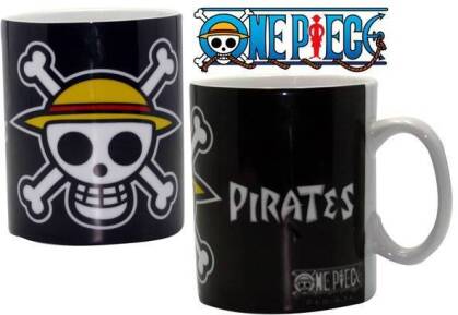 One Piece: Symbol & Carte - Mug + T-Shirt - Grösse XL