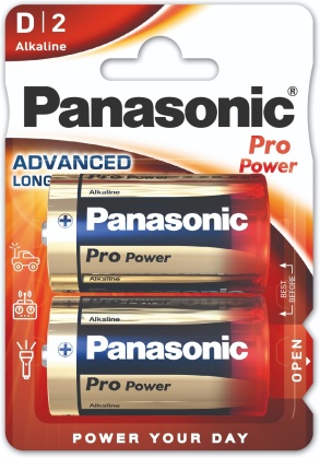 Batterie Panasonic D, 2-er - Pack, Pro Power, LR20