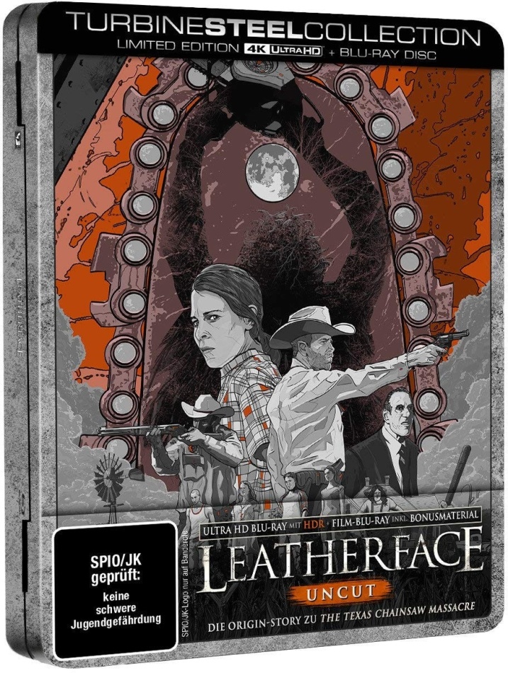Leatherface (2017) (Turbine Steel Collection, Uncut, 4K Ultra HD + Blu-ray)
