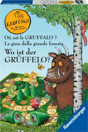Ravensburger Kinderspiele - 20833 - Wo ist der Grüffelo? - Brettspiel für 2-4 Grüffelo-Fans ab 4 Jahren