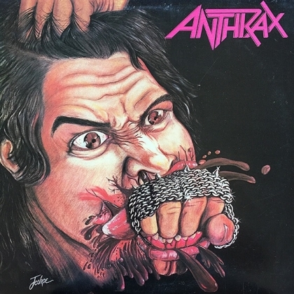Anthrax - Fistful Of Metal - (Red With Black Splatter) (2021 Reissue, Megaforce, LP)