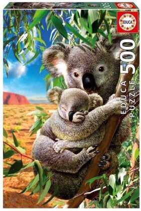 Koala mit Koala-Baby - 500 Teile Puzzle