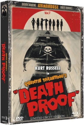 Grindhouse - Death Proof (2007) (Cover A, Limited Collector's Edition, Mediabook, Uncut, Blu-ray + DVD)