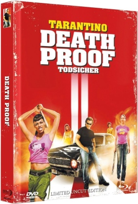 Grindhouse - Death Proof (2007) (Cover B, Limited Collector's Edition, Mediabook, Uncut, Blu-ray + DVD)