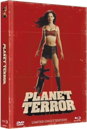 Grindhouse - Planet Terror (2007) (Cover B, Limited Collector's Edition, Mediabook, Uncut, Blu-ray + DVD)