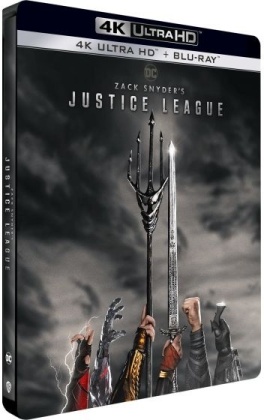 Zack Snyder's Justice League (2021) (Édition Limitée, Steelbook, 2 4K Ultra HDs + 2 Blu-ray)