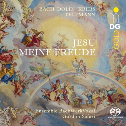 Ensemble BachWerkVokal, Georg Philipp Telemann (1681-1767), Johann Sebastian Bach (1685-1750), Johann Friedrich Doles (1715-1797), Johann Ludwig Krebs (1713-1780), … - Jesu Meine Freunde