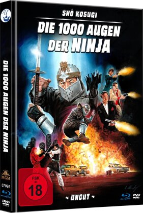 Die 1000 Augen der Ninja (1985) (Limited Edition, Mediabook, Uncut, Blu-ray + DVD)
