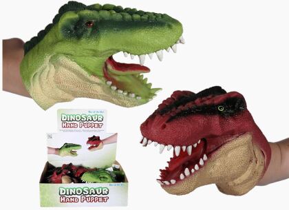 Dinosaurier Handpuppe - 1 Stück, farblich assortiert
