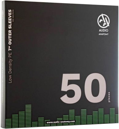 Audio Anatomy - 50x7 Inch PE Low Density Outer Sleeves (100 Micron)