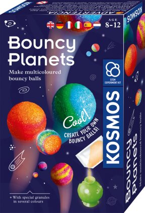Bouncy Planets, d/f/i - Experimentierkasten, Spring-