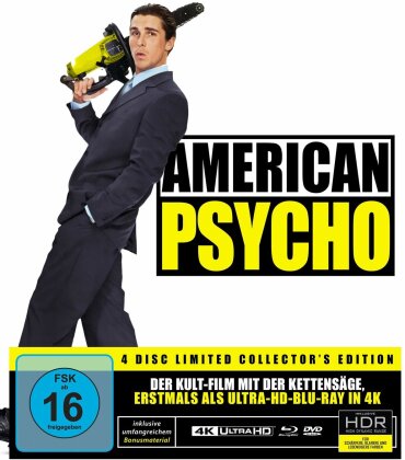 American Psycho (2000) (Limited Collector's Edition, 4K Ultra HD + Blu-ray + 2 DVDs + CD)