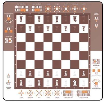 Spielmatte "Einfach Schach" 40x40cm