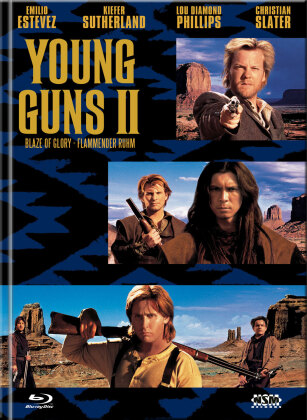 Young Guns 2 - Blaze of Glory - Flammender Ruhm (1990) (Cover C, Limited Edition, Mediabook, Blu-ray + DVD)