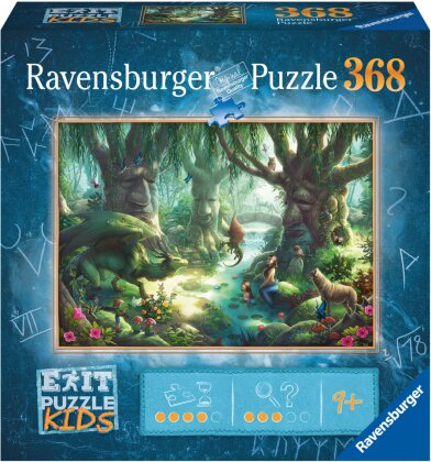 Ravensburger EXIT Puzzle Kids - 12955 Der magische Wald - 368 Teile Puzzle für Kinder ab 9 Jahren, Kinderpuzzle