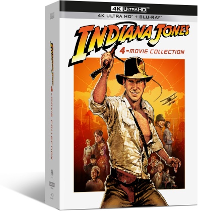 Indiana Jones - L'intégrale des 4 films (Digipack, Édition Limitée, 4 4K Ultra HDs + 4 Blu-ray + DVD)
