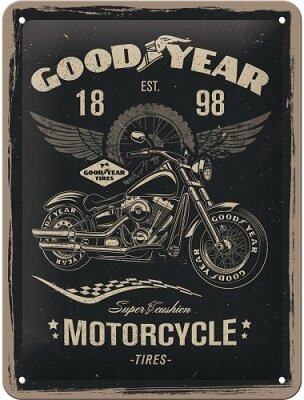 Blechschild. Goodyear - Motorcycle