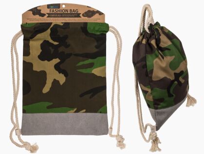 Fashion-Beutel Camouflage grün/braun