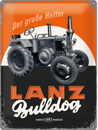 Blechschild. Farmlands / Lanz Bulldog
