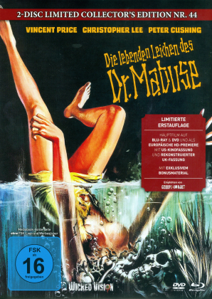 Die lebenden Leichen des Dr. Mabuse (1970) (Cover C, Limited Collector's Edition, Mediabook, Uncut, Blu-ray + DVD)